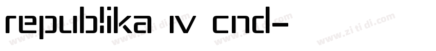 Republika IV Cnd字体转换